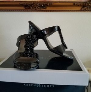 Black Wedge Heel